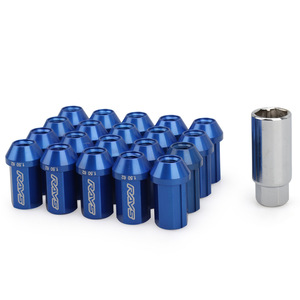 น็อตล้อ RAYS ขนาด 19 มม. หกเหลี่ยม ยาว 42 มม. อลูมิเนียมอัลลอย สีดำ สำหรับอัพเกรดล้อรถยนต์ - Product Image 2