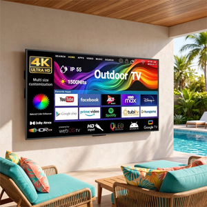 Outdoor Waterproof 4K UHD Smart TV 55 65 75 Inch IP55 Anti-Glare LED Television WiFi Android Pool Patio <b>Garden</b> Commercial IP65 F - Product Image 1