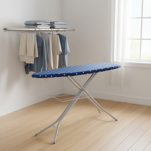 ผ้าคลุมโต๊ะรีดผ้า ผ้าฝ้าย 100% หนา 4 ชั้น พร้อมถาดเก็บของ ทนความร้อน ปรับความสูงได้ สำหรับห้องรีดผ้า - Product Image 2