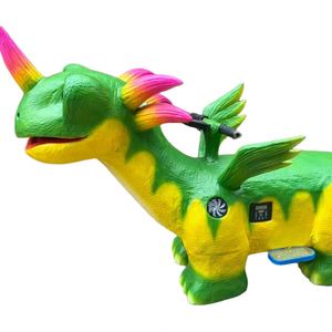 Jeu d'arcade : Jouet à chevaucher rechargeable en peluche (âne, dinosaure) pour enfants, véhicule à batterie pour centre commercial - Product Image 2