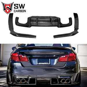 Carbon Fiber PSM Style Rear Diffuser for BMW 5 Series M5 F10 Rear Bumper Diffuser Lip Under Spoiler Splitter Performance Kit