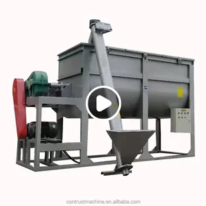 2024 Dry mortar mixing machine Food/chemical powder horizontal mixer Automatic dry mortar mixer Mixing - packaging line