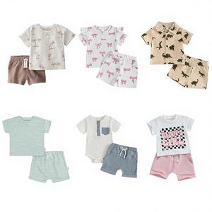 Vêtements unisexes en coton pour enfants, ensembles de robes en gros, kits, quantité mixte, échantillon en 7 jours, délai de livraison 6, 12, 18, 24 mois - Product Image 2