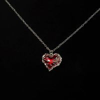 Nouveau Collier de couple transfrontalier personnalisé, motif Cœur d'amour, en forme de cœur liquide et cœur pêche, avec perles de quartz en fer, pour pull