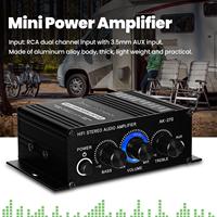 Woopker AK270 dijital ses amplifikatörü HIFI çift kanal Stereo AUX girişi Mini taşınabilir araba ev ses güç amplifikatörü