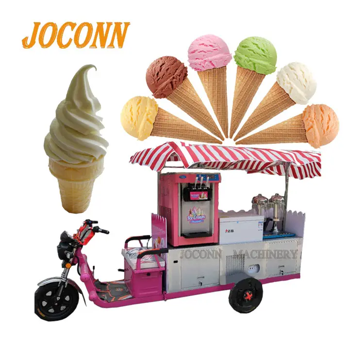 Sorvete mole, venda quente de sorvete duro com carrinho de venda, barato, móvel, creme de gelo camper van/street, italiano, para reboque, 2021