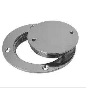 Stainless steel deck mounted plate 4 inch round anti-corrosion inspection deck plate for boat accessories