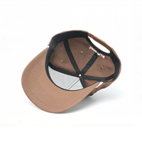 Casquette de baseball structurée à 5 panneaux en coton respirant de qualité supérieure, brodée, pour sports de plein air, avec cordon
