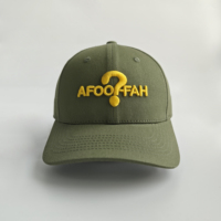 Casquette Tendance avec Broderie 3D en Relief Logo Point d'Exclamation Vert en Coton Structuré pour Camping en Plein Air, Randonnée et Style Urbain