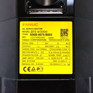 Moteur servo FANUC A06B-0075-B003 d'origine pour machine-outil CNC, équipement d'automatisation industrielle de haute précision - Product Image 3