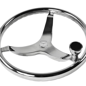 De acero inoxidable barco volante 3 13-1/2 "de diámetro con 5/8 "-18 tuerca y torneado de mando para <span class=keywords><strong>Seastar</strong></span> y Verado - Product Image 1