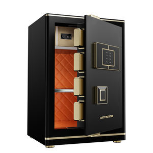 Coffre-fort FB-45 en acier avec serrure électronique, coffre-fort de dépôt pour hôtel, ignifuge, avec serrure à <span class=keywords><strong>empreinte</strong></span> digitale, pour le rangement domestique et la sécurité à domicile - Product Image 1