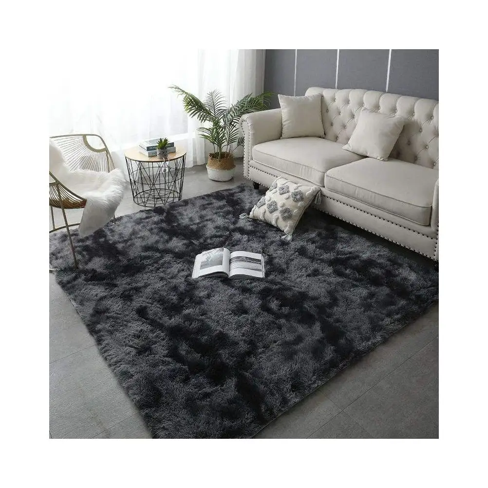 Grosir Pabrik Karpet area berbulu halus karpet kamar tidur lembut shaggy ruang tamu karpet pv mewah dan karpet lantai kustom