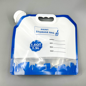 Bolsa Reutilizable <span class=keywords><strong>para</strong></span> Almacenamiento de Pintura de 1.5L con Tapa de Rosca, Asa y Etiqueta Personalizable <span class=keywords><strong>para</strong></span> Trabajos de Pintura Multiusos - Product Image 6