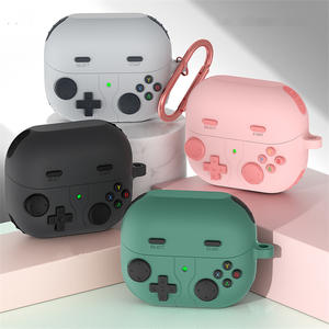 Funda Protectora de Silicona Suave con Gancho para Auriculares <span class=keywords><strong>Samsung</strong></span> Galaxy Buds3 2 / Pro / Buds3 EF / Buds Live, Diseño de Dibujos Animados 3D - Product Image 1