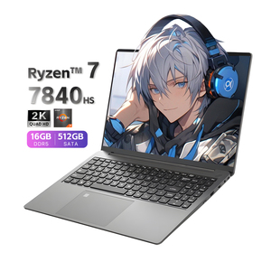 แล็ปท็อปเกมมิ่งขนาด 15.9 นิ้ว AMD R7-7840Hs แรม 16GB Ddr5 ความจุ 512GB พกพาสะดวก หน้าจอ 2560*1600 2K HD แล็ปท็อปเกมมิ่ง Nvme โน้ตบุ๊ก แล็ปท็อป ใหม่เอี่ยม 14 - Product Image 1