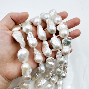 Bán Buôn Khoảng <span class=keywords><strong>22Mm</strong></span> 3A Lớp Big White Nước Ngọt <span class=keywords><strong>Loose</strong></span> Ngọc Trai Đục Lỗ Ngọc Trai Tự Nhiên Baroque Để Làm Đồ Trang Sức Vòng Cổ - Product Image 5