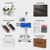 Machine de marquage laser CO2 20W 30W 60W haute précision pour cuir PU, similicuir, acrylique, verre, artisanat, emballages cosmétiques