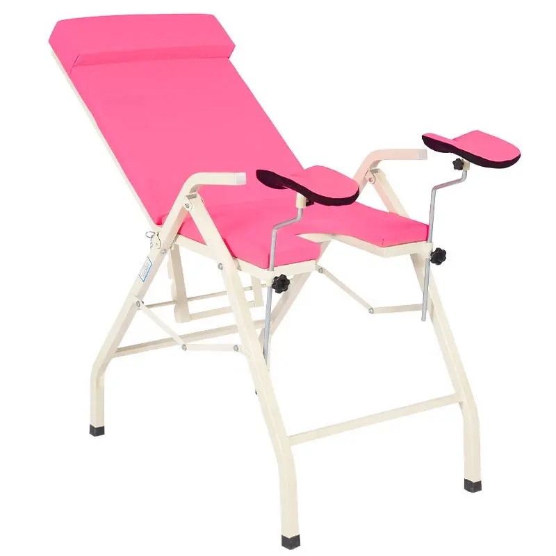 Cheap price manual gynecological obstetric examination bed equipment gynecologist chair
