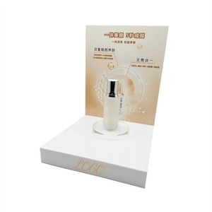 Présentoir acrylique <span class=keywords><strong>blanc</strong></span> personnalisable support de bureau multicouche moderne pour cosmétiques et parfums à des fins de <span class=keywords><strong>vitrine</strong></span> - Product Image 2