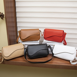 New Trending ZIP Closure Single <b>Strap</b> <b>Shoulder</b> Crossbody Bag Daily Casual Fashionable Simple PU Underarm Sling Bags for Ladies - Product Image 1