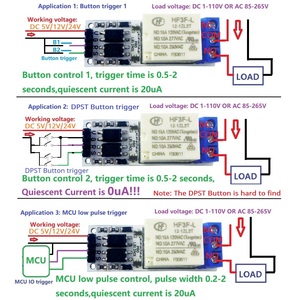 For Arduiuo <strong>ESP32</strong> DC 5V 12V <strong>24V</strong> Magnetic Latching Relay Module Bistable Self-locking Flip-Flop Latch Switch Board - Product Image 5