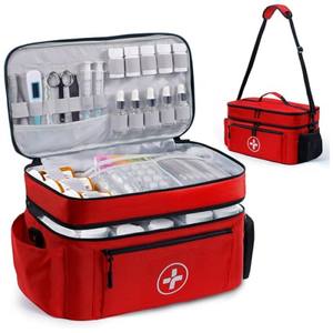 Mochila de Primeros Auxilios Oxford con Múltiples Bolsillos, Bolsa de Almacenamiento Médica, para Viajes, Emergencias en el Hogar, Muestra OEM/ODM con Descuento - Product Image 1
