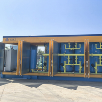 Station de compression d'air intégrée sur skid dédiée aux tests de pipeline, pression constante élevée 2000 Nm³/h 70 MPa, pour azote et gaz naturel