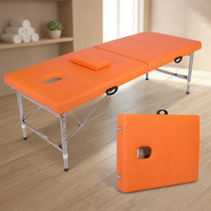 PU Leather <b>Folding</b> Elevating Modern Portable Massage Beauty <b>Bed</b> with Moxibustion Function Factory Wholesale - Product Image 1