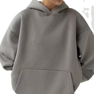 Sudadera con Capucha Unisex Extra Grande, Sudadera de Forro Polar de Color Sólido, Sudadera Informal de Manga Larga - Product Image 6