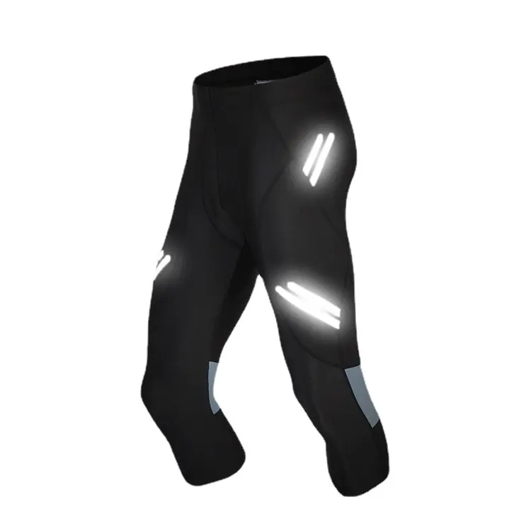 Mountain bike sweat-absorbing cycling clothing men's quick-drying elastic breathable cycling trousers reflect cycling clothing