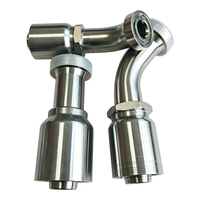 Raccord hydraulique haute pression pour marteau-piqueur d'excavatrice, raccord de tuyau robuste 45 #   Construction en acier de haute qualité pour la démolition
