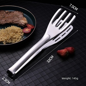 SF27 707 201Stainless Steel Kitchen Spatula 32CM Slotted Turner Fork Durable Household Cooking Tool All Season - Product Image 1
