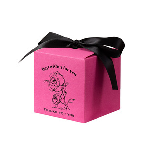 Wholesale <strong>Red</strong> Wedding Candy <strong>Box</strong> Custom Small Wedding Candy <strong>Box</strong> for Wedding - Product Image 6