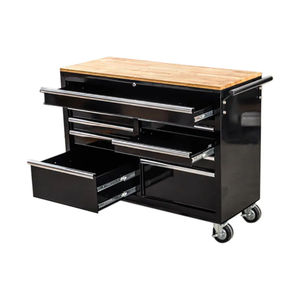 Chariot d'atelier robuste en acier <span class=keywords><strong>WINMAX</strong></span> Tools DM1601, 9 tiroirs, glissières à billes, roues verrouillables à clé, design moderne, 545 kg - Product Image 2