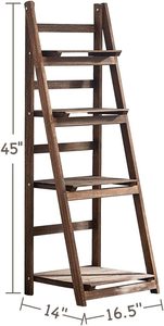 Holz Leiter Regal Pflanzenst änder Indoor Holz ständer für mehrere Pflanzen <span class=keywords><strong>Outdoor</strong></span> Rack Holz Pflanzenst änder - Product Image 3