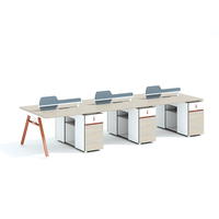 Table de direction moderne modulaire ouverte, mobilier de bureau, cloisons de bureau, postes de travail en cubicle