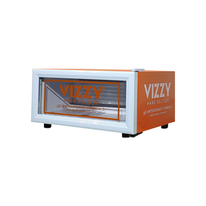 Meisda SC25H 25l mini <strong>Table</strong> <strong>Top</strong> Beverage Display Can Mini <strong>Fridge</strong> With <strong>Top</strong> Guardrail - Product Image 4