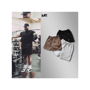 Entrega rápida Hombres Gimnasio Cuello redondo corto para hombres Vintage Diseño personalizado Vietnam Proveedor Fabricante Muestra gratis OEM ODM - Product Image 1