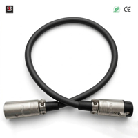 Câble de haut-parleur Speakon avec connecteurs XLR, blindage tressé, cuivre pur, gaine en PVC pour systèmes audio professionnels PA