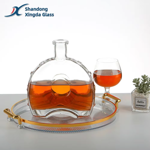 Botella de Vidrio Reciclable Ecológica de 750 ml con Tapón de Corcho Mate para Brandy, <span class=keywords><strong>Tequila</strong></span> y Vino, Suministro Directo de Fabricantes Chinos - Product Image 1