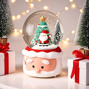 Globo de Nieve Personalizado de Resina con Santa Claus, Adorno Navideño, Regalo Festivo - Product Image 2