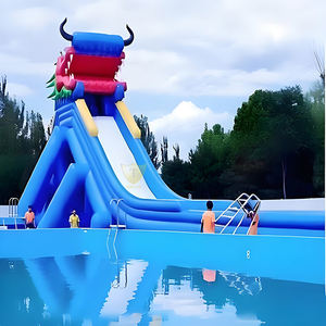 Enfants en plein air PVC matériel trois voies toboggan gonflable piscine amusant et <span class=keywords><strong>aventure</strong></span> passionnante - Product Image 3
