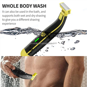 Tondeuse à <span class=keywords><strong>barbe</strong></span> et à poils de nez haute performance pour hommes, <span class=keywords><strong>rasoir</strong></span> électrique sans fil, utilisation humide ou sèche, avec écran LED, étanche et peigne de guidage - Product Image 3