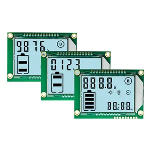 จอแสดงผล LCD กำหนดเอง1621D TN Positive ไฟแบ็คไลท์สีขาว HT1621ไดรฟ์3.3V แหล่งจ่ายไฟ LCD 7จอแสดงผล LCD ขาวดำ