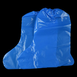 Surchaussures jetables en PE imperméables anti-poussière à bord élastique pour le jardinage domestique, le ménage et le nettoyage immo - Product Image 6