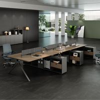 Mobilier moderne de poste de travail de bureau modulaire en métal avec table du personnel et cloisons de bureau