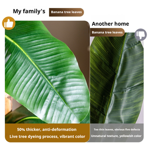 Plantes artificielles en plastique de Faux palmier <span class=keywords><strong>bananier</strong></span> de Style tropical pour la <span class=keywords><strong>d</strong></span>écoration extérieure de pendaison de crémaillère - Product Image 2