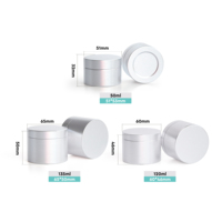 Envase cilíndrico portátil de aluminio de pequeña capacidad con tapa de rosca para medicamentos, contenedor de almacenamiento hermético