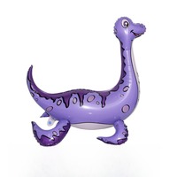 Ballons en aluminium 4D Thème Forêt Plesiosauru, Jouet Dinosaure Gonflable pour Fête d'Anniversaire d'Enfants, Décorations et Fournitures de Fête